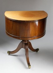 REGENCY MAHOGANY CELLARETTE, C
