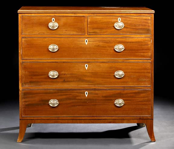 Regency Mahogany Chest,  19th