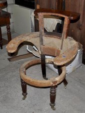 REGENCY MAHOGANY COCKFIGHTING