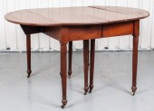 REGENCY MAHOGANY DINING TABLE,