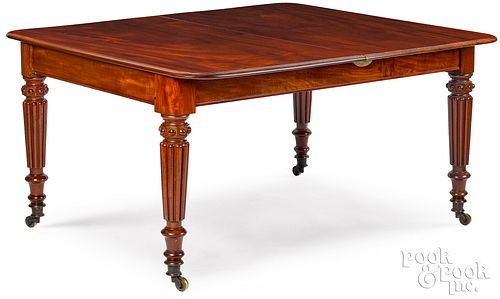 REGENCY MAHOGANY DINING TABLE,