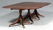 Regency mahogany dining table,