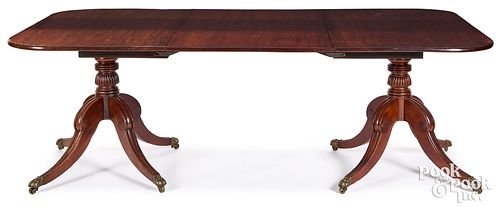 REGENCY MAHOGANY DOUBLE PEDESTAL