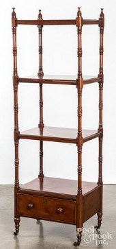 REGENCY MAHOGANY éTAGèRE, 19TH