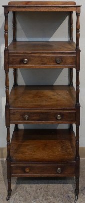 REGENCY MAHOGANY ETAGERE/READI
