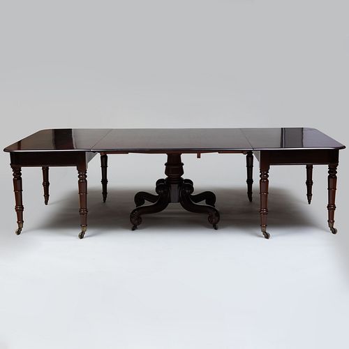 REGENCY MAHOGANY EXTENSION DINING