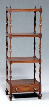 Regency mahogany four-tier &ea