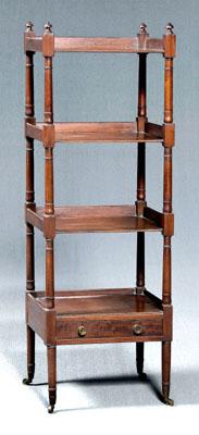 Regency mahogany four-tier