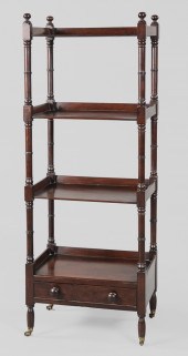 Regency Mahogany Four-Tier Wha