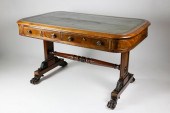 REGENCY MAHOGANY LIBRARY TABLE