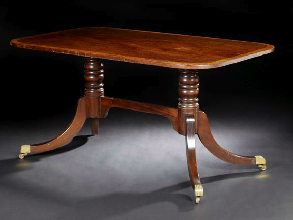 Regency Mahogany Library Table, 