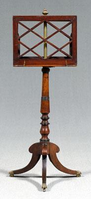 Regency mahogany music stand,