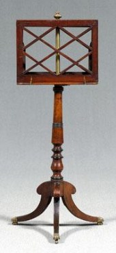 Regency mahogany music stand,