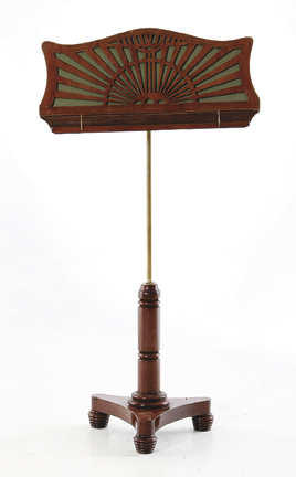 Regency mahogany music stand mid
