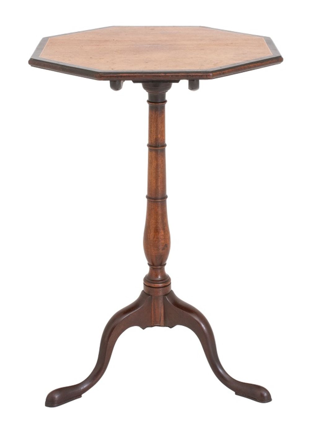 REGENCY MAHOGANY OCTAGONAL TILT-TOP