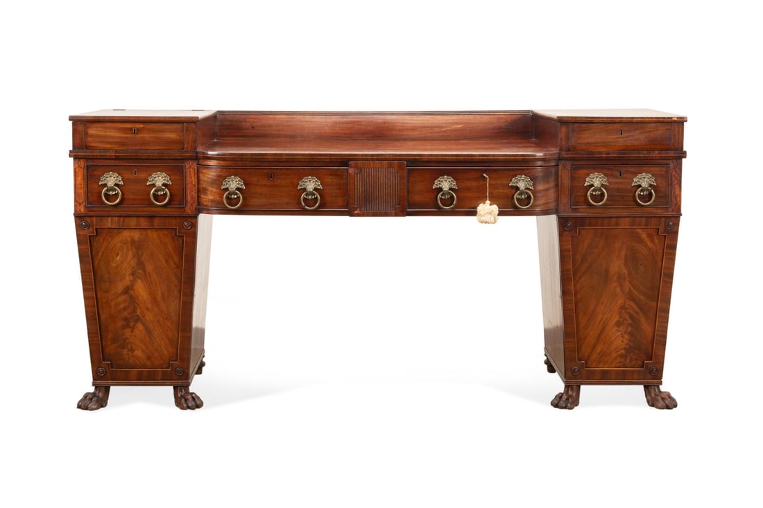 REGENCY MAHOGANY PEDESTAL