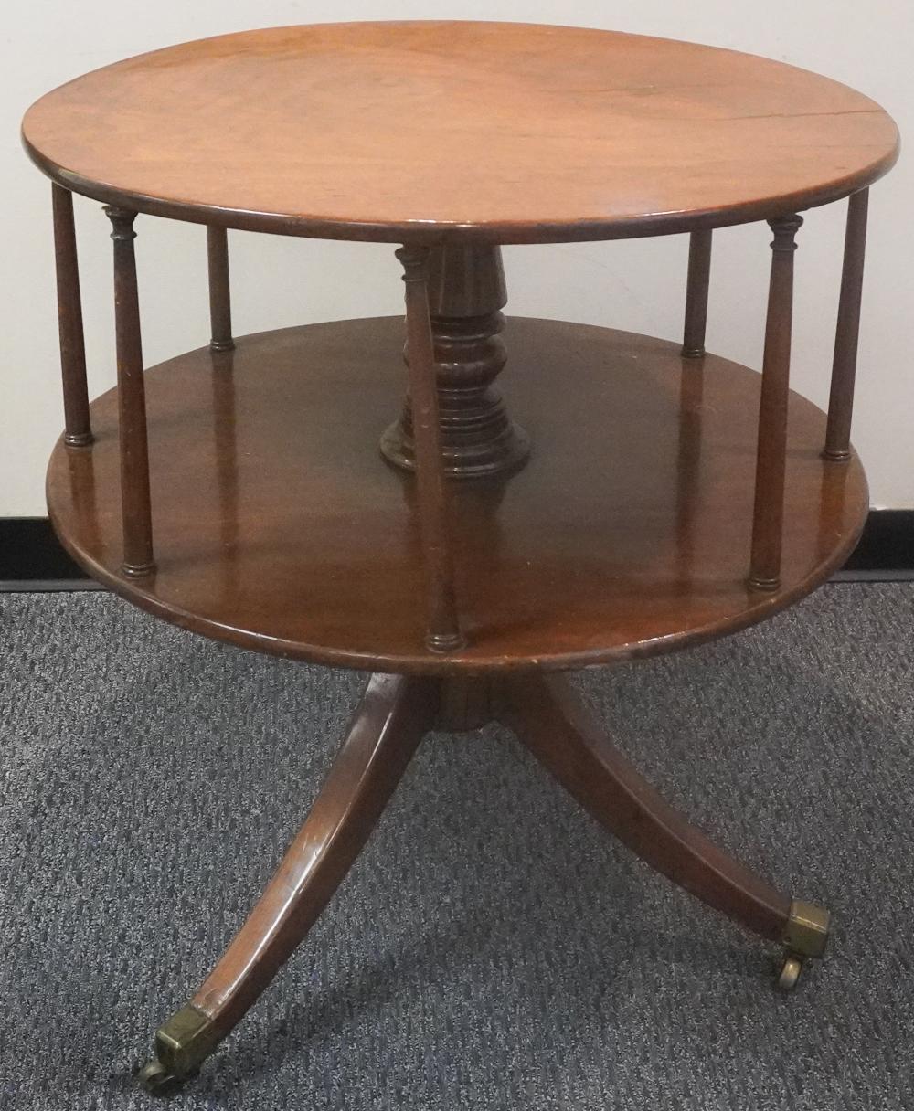 REGENCY MAHOGANY REVOLVING TWO-TIER