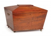 REGENCY MAHOGANY SARCOPHAGUS-F
