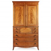 REGENCY MAHOGANY SECRETAIRE PR