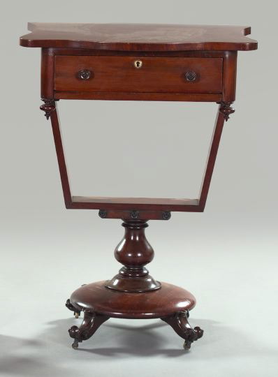 Regency Mahogany Sewing Stand, 