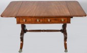 REGENCY MAHOGANY SOFA TABLE, E