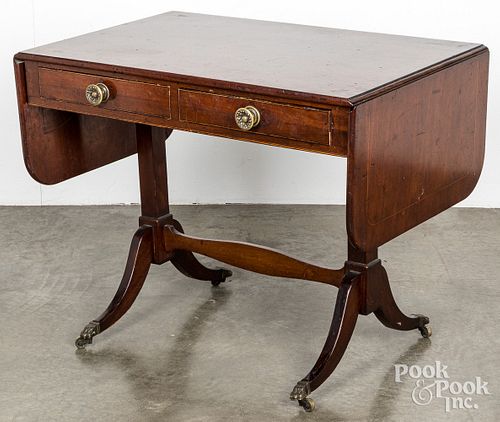 REGENCY MAHOGANY SOFA TABLE,