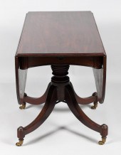 REGENCY MAHOGANY SOFA TABLE, E
