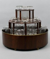 REGENCY MAHOGANY TIERED TABLET