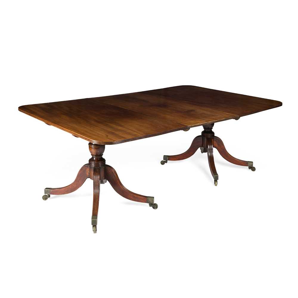 REGENCY MAHOGANY TWIN PEDESTAL