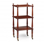 REGENCY MAHOGANY WHATNOT, IN T