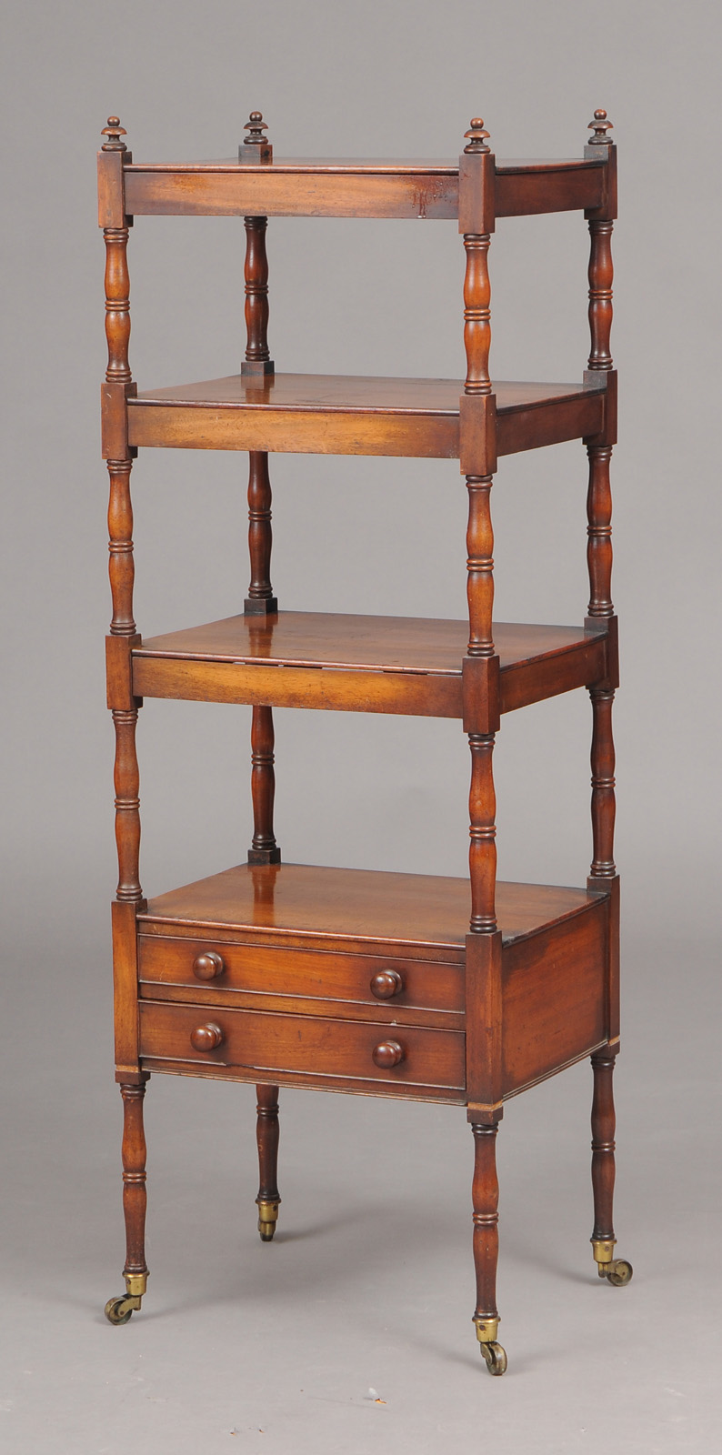 REGENCY MAHOGANY WHATNOT