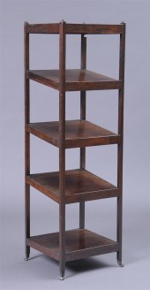 REGENCY MAHOGANY WHATNOT The s
