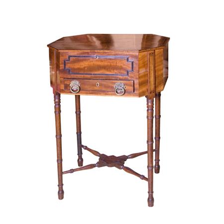 Regency Mahogany Work Table 	 