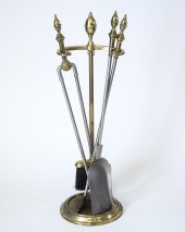 REGENCY MANNER BRASS FIREPLACE