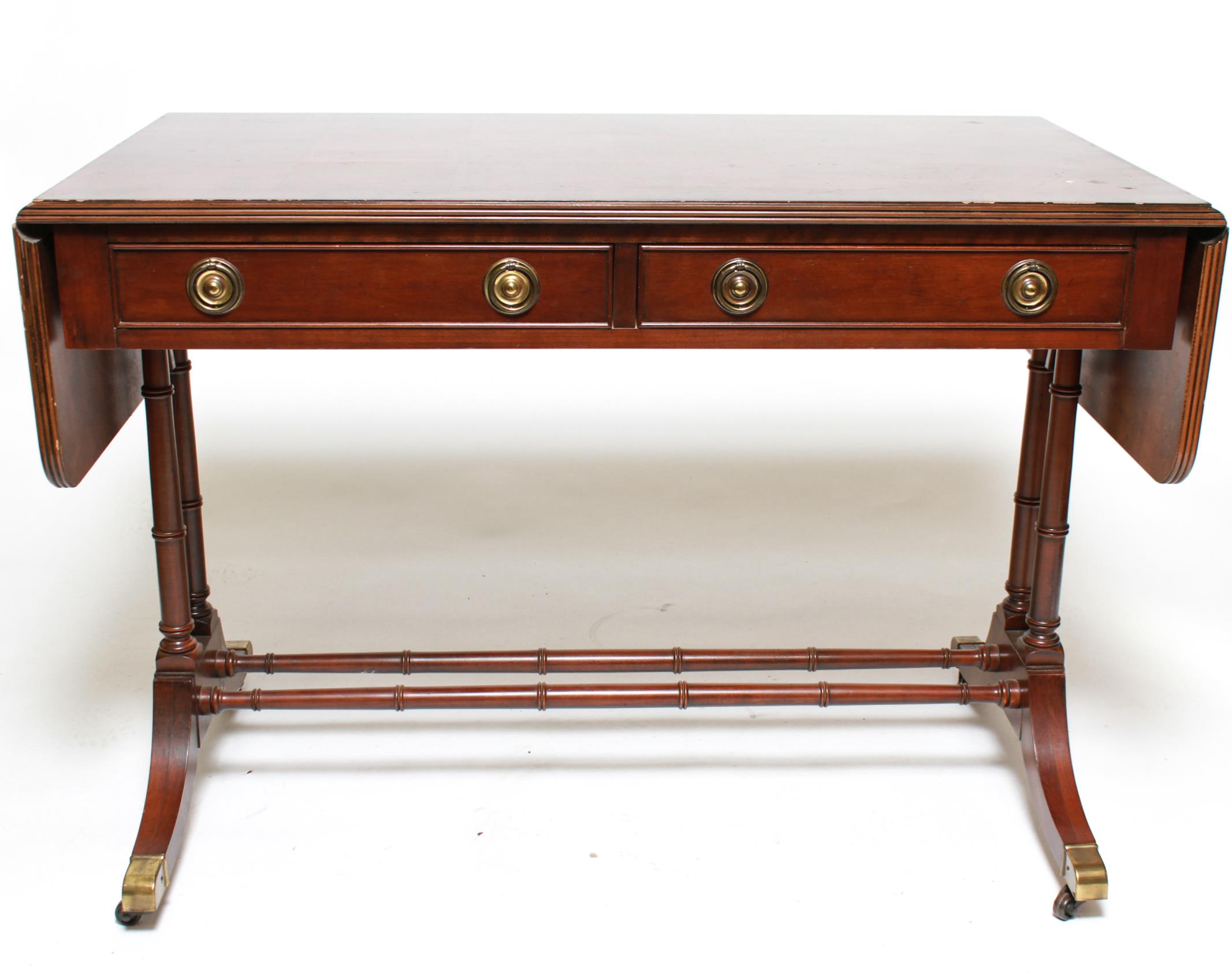 REGENCY MANNER DROP LEAF SOFA TABLE