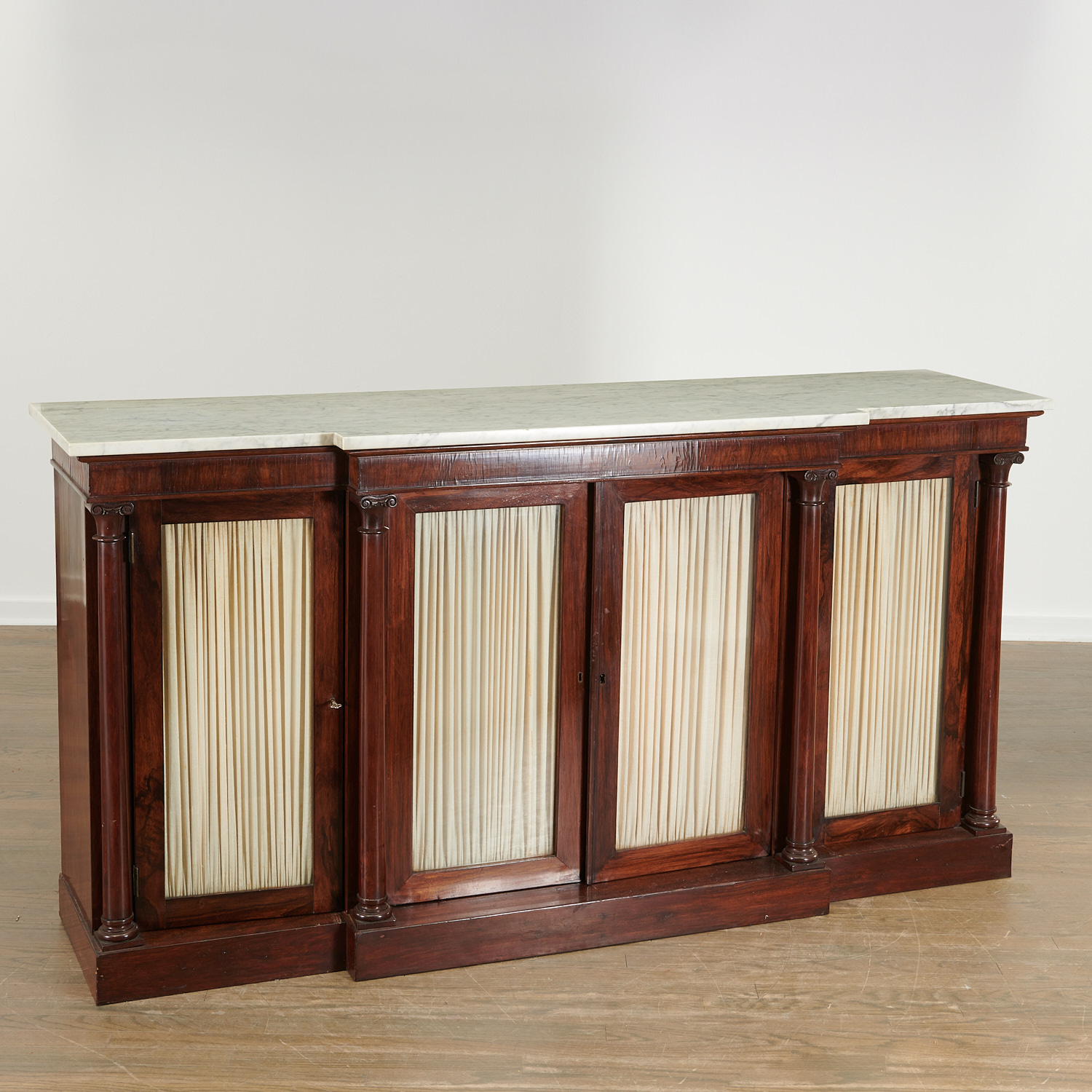 REGENCY MARBLE TOP BREAKFRONT