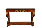 REGENCY MARBLE TOP BRONZE MOUN