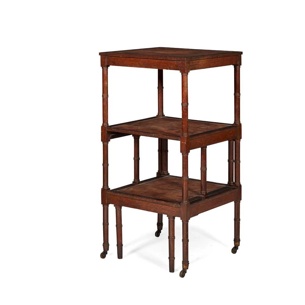 REGENCY OAK METAMORPHIC WHATNOT