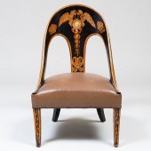 REGENCY PAINTED SPOONBACK SLIP