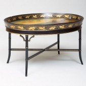 REGENCY PAPIER MACHÃ© OVAL TRA