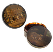 REGENCY PAPIER MACHE SNUFF BOX