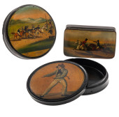 REGENCY PAPIER MACHE SNUFF BOX