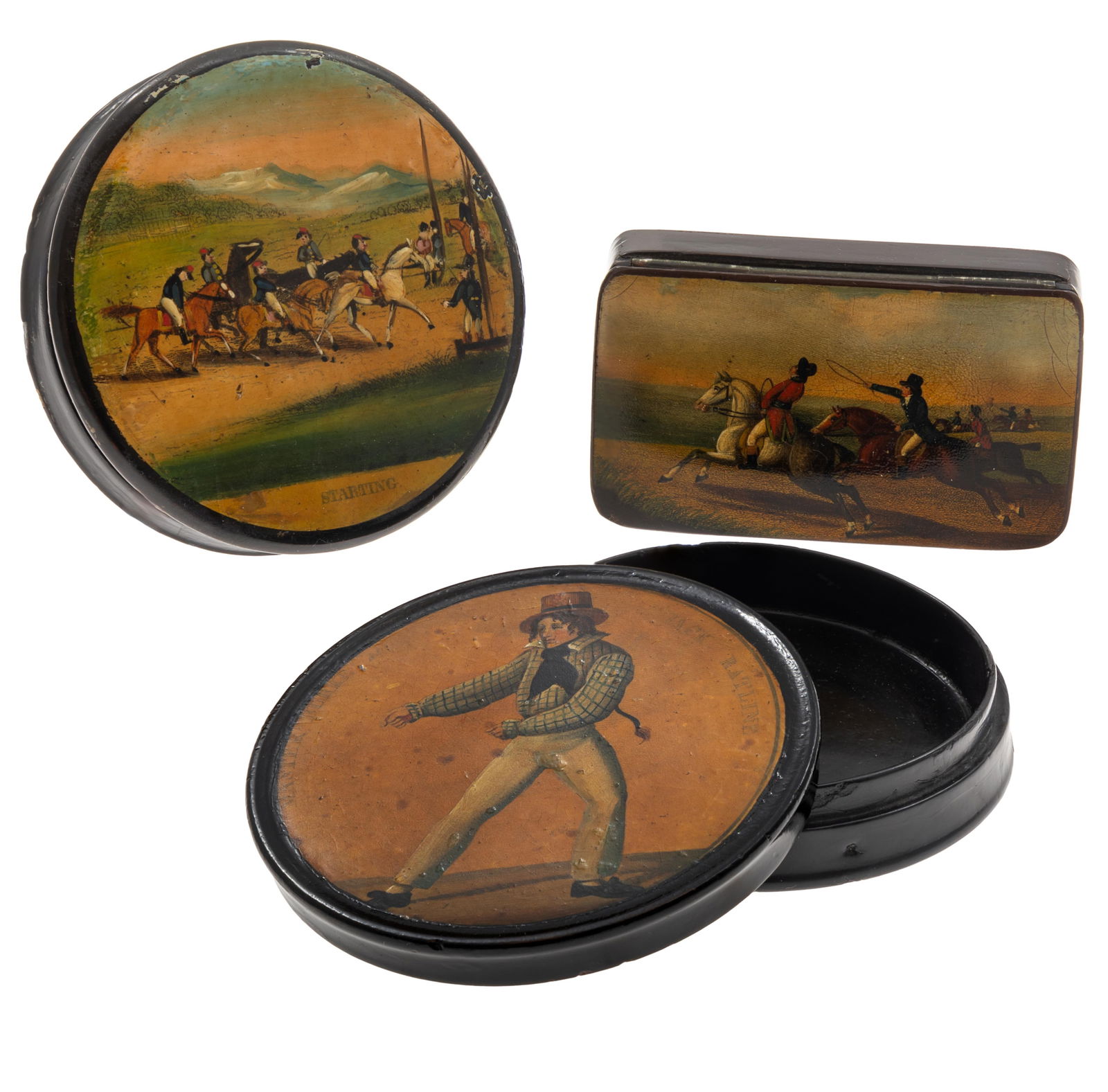 REGENCY PAPIER MACHE SNUFF