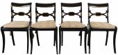 REGENCY PARCEL GILT EBONIZED S