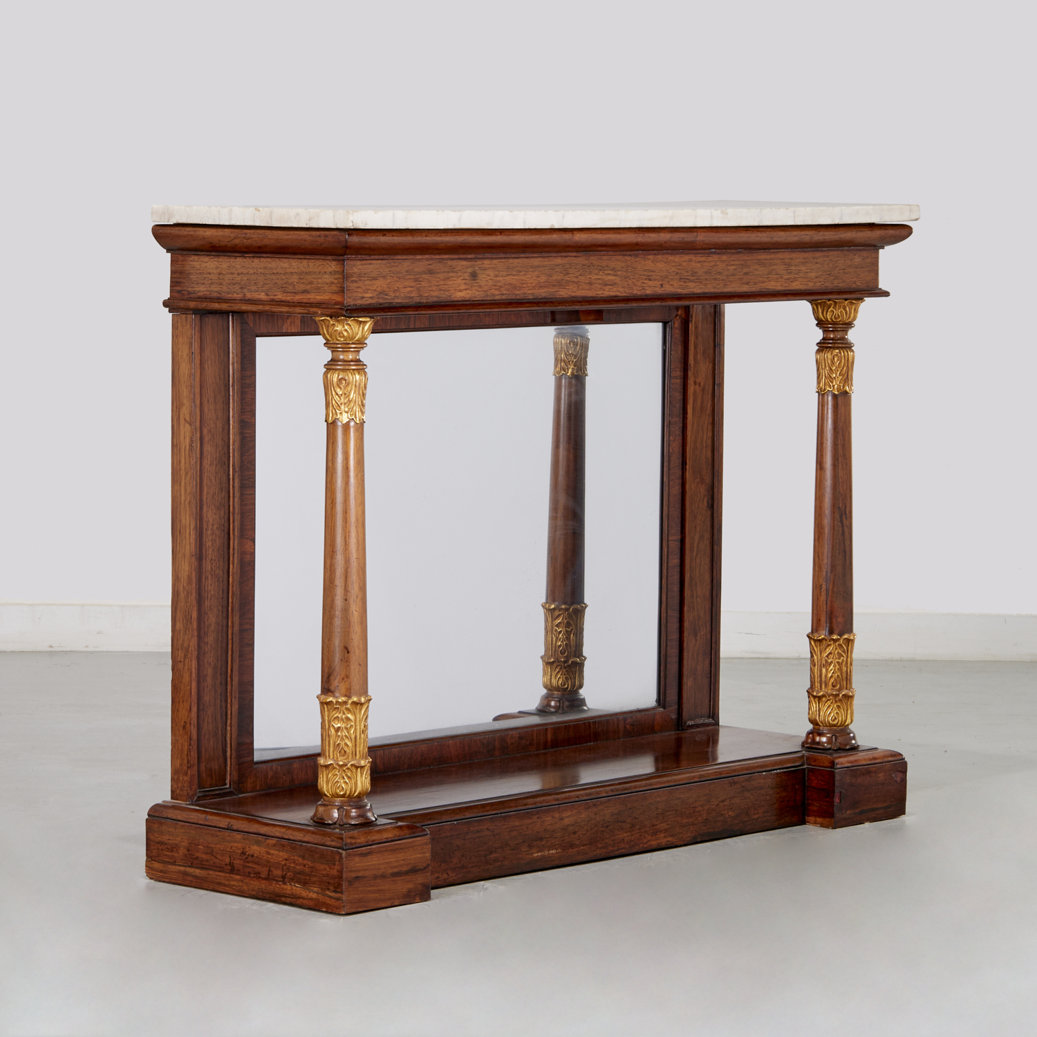 REGENCY PARCEL GILT MARBLE TOP