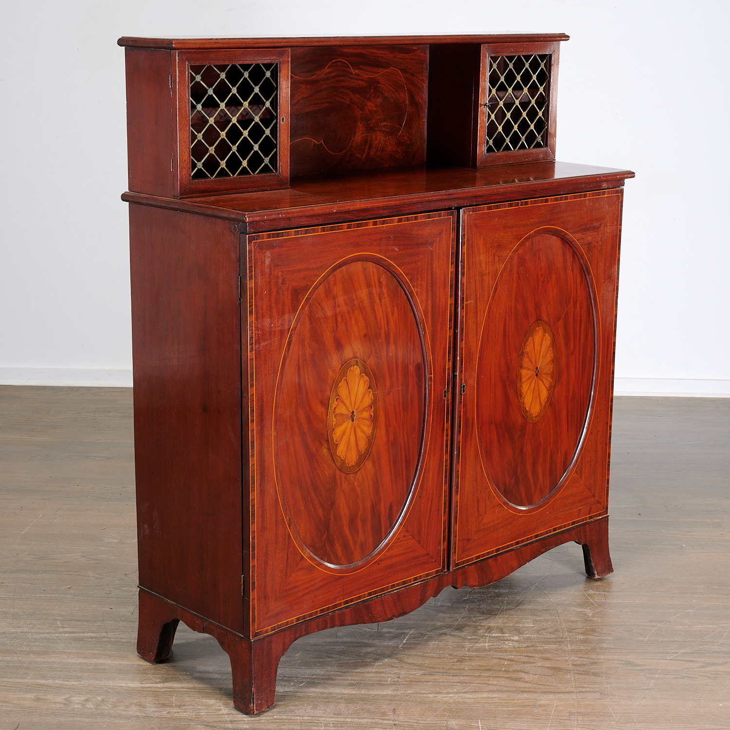 REGENCY PARQUETRY INLAID MAHOGANY