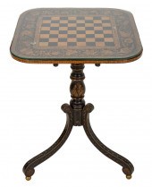 REGENCY PENWORK TILT TOP TRIPO