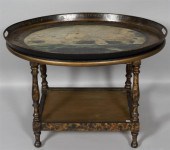 REGENCY PONTYPOOL PAINTED OVAL