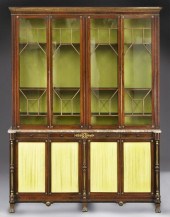 Regency rosewood breakfront 4-