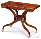 REGENCY ROSEWOOD GAMES TABLE,